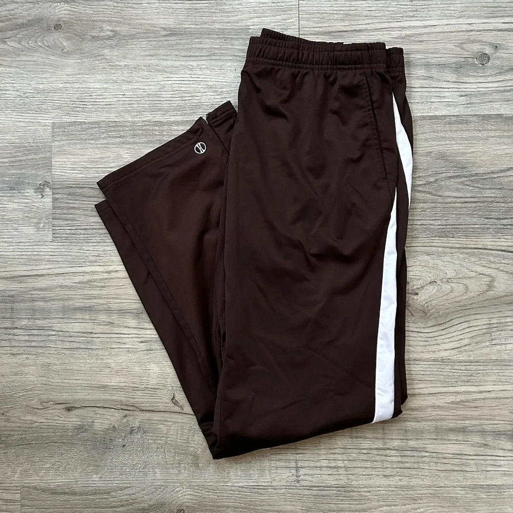 Holloway Women's Brown w/ White Track Pants Sz L‎